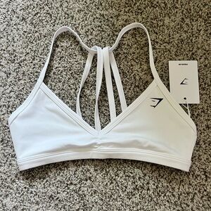 White GymShark Sports Bra